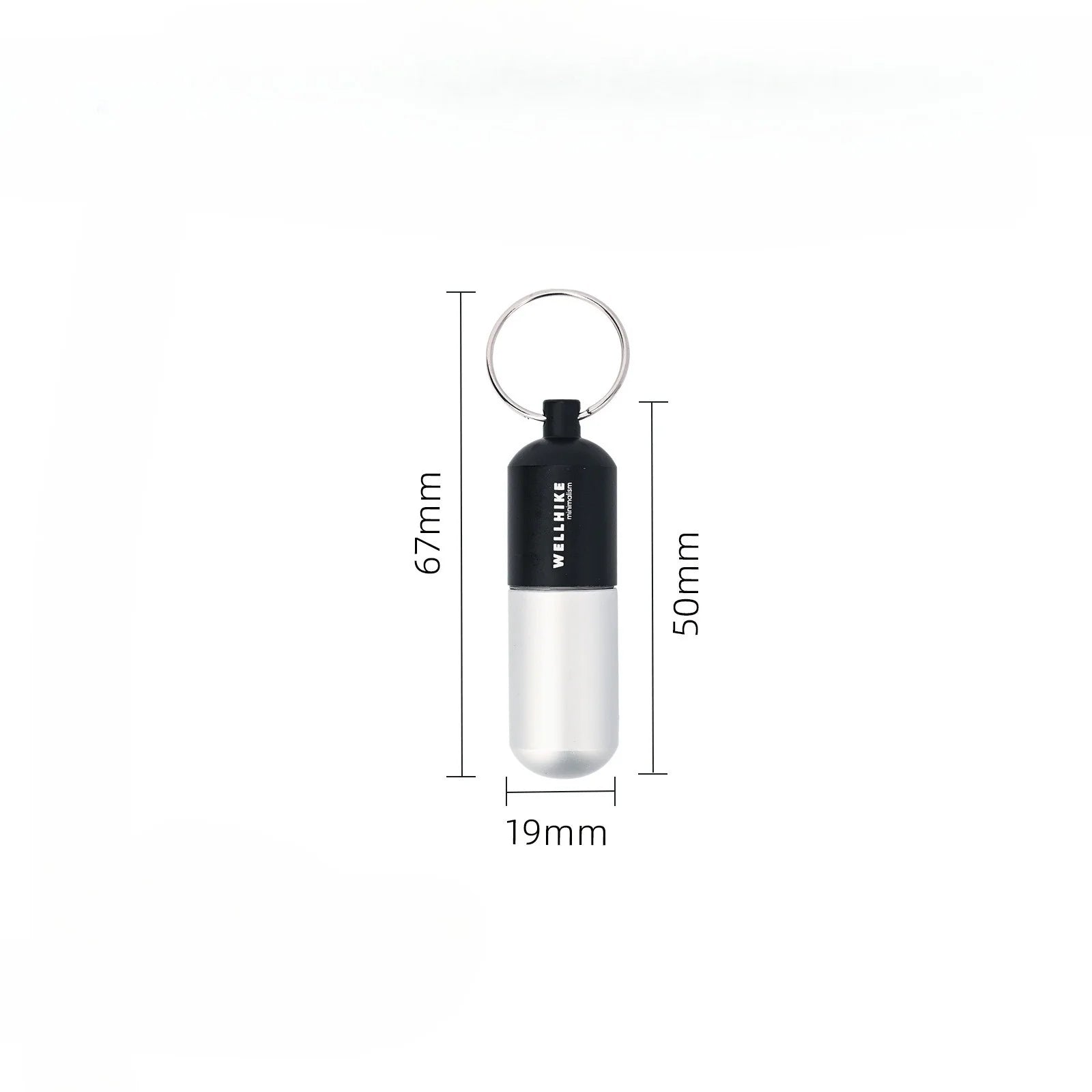 Waterproof Aluminum Pill Case Keychain Portable Sealed Medicine Container for Vitamins Fish Oil Outdoor Camping EDC Gear
